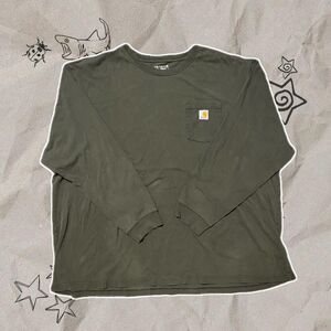 Carhartt Loose Fit Grey Longsleeve Shirt - Size 4XL